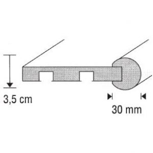 Garnýže Umbri s výškou čela 3,5cm