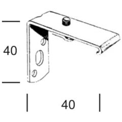 Stěnový držák pro Záclonové kolejnice AL320.