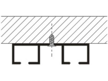Kolejnice AL092 montáž na strop