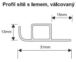 Sítě proti hmyzu s lemem